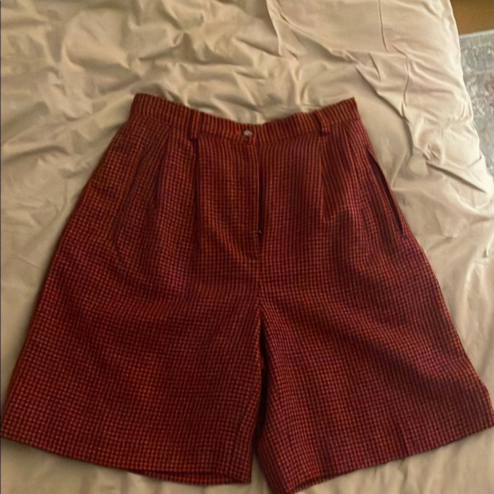 Vintage plaid shorts